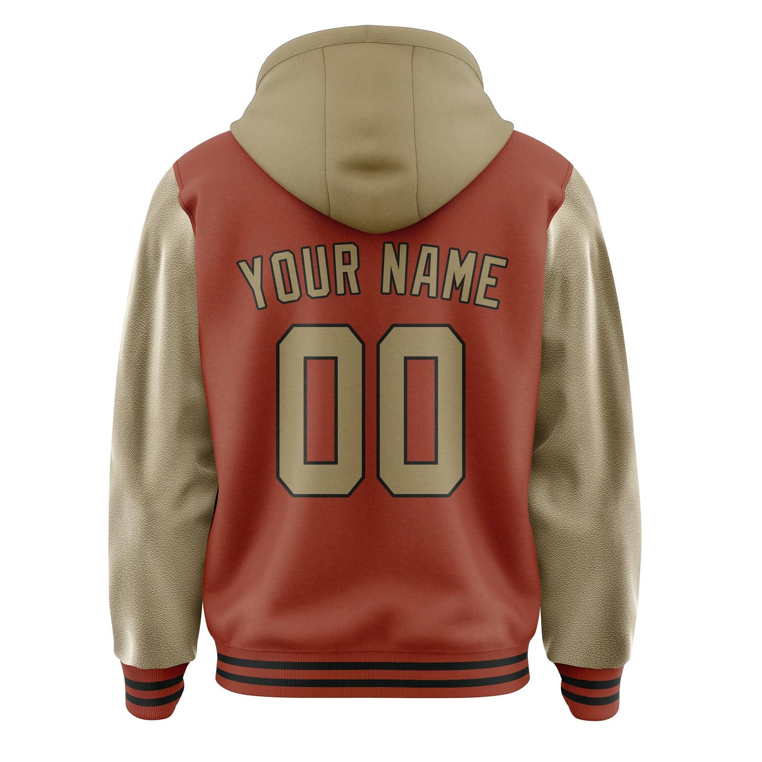 Custom Coral Red Light Khaki Jacket