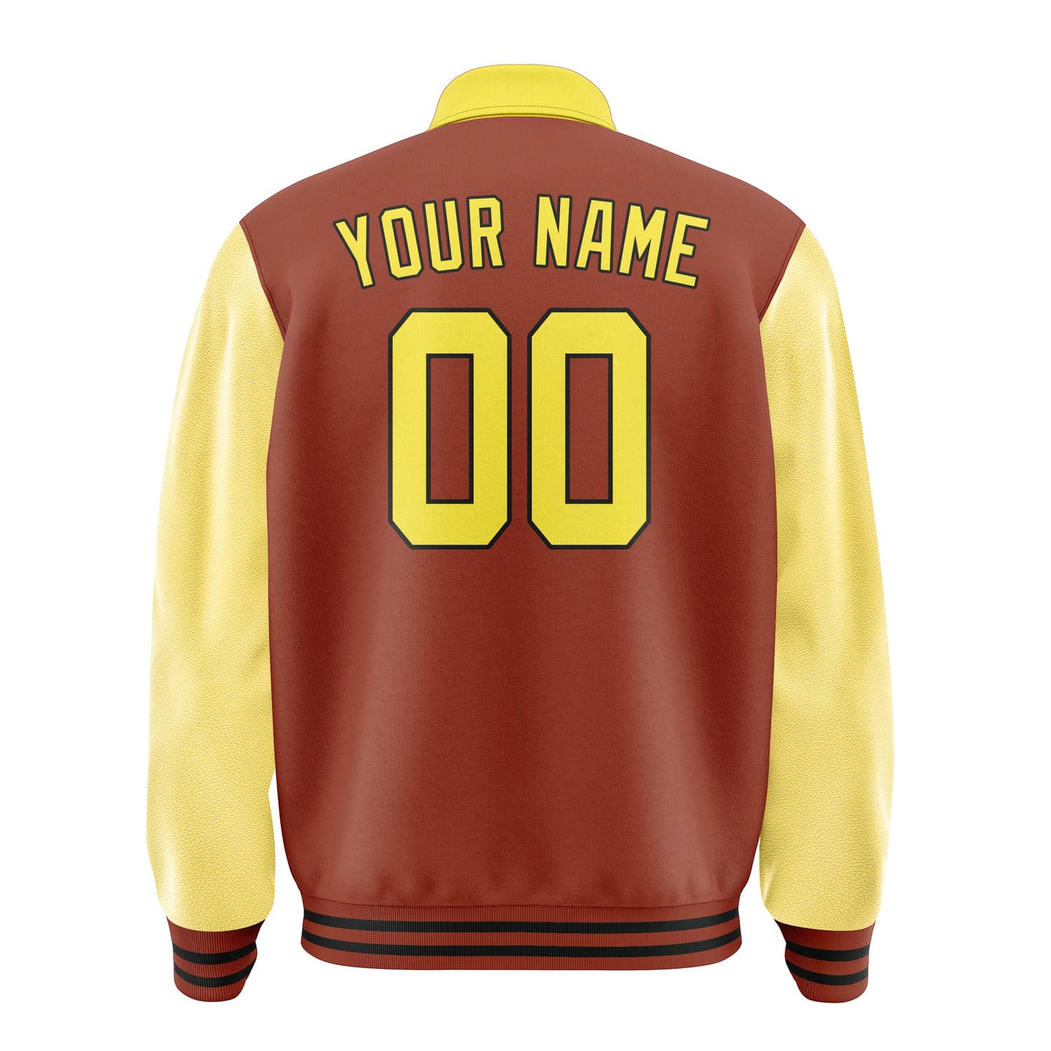 Custom Coral Red Light Yellow Jacket