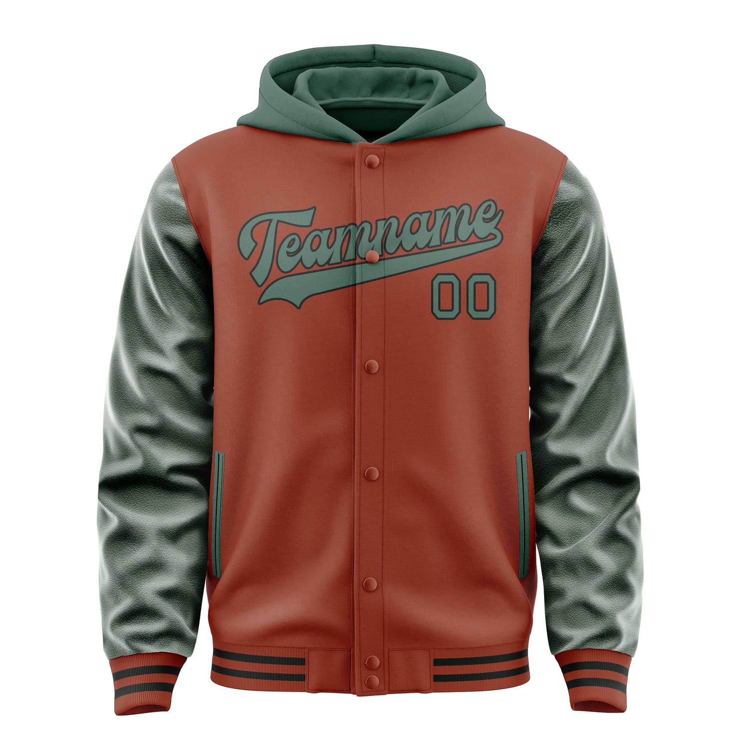 Custom Coral Red Blue Green Jacket