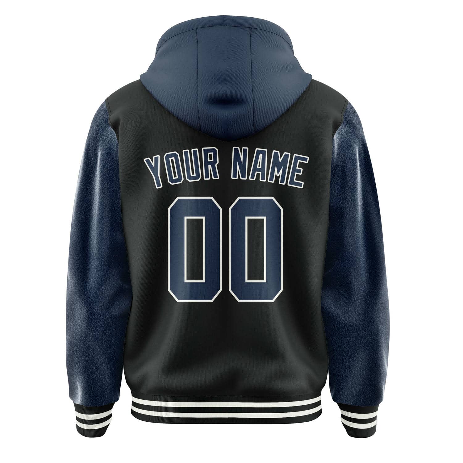 Custom Black Blue Jacket