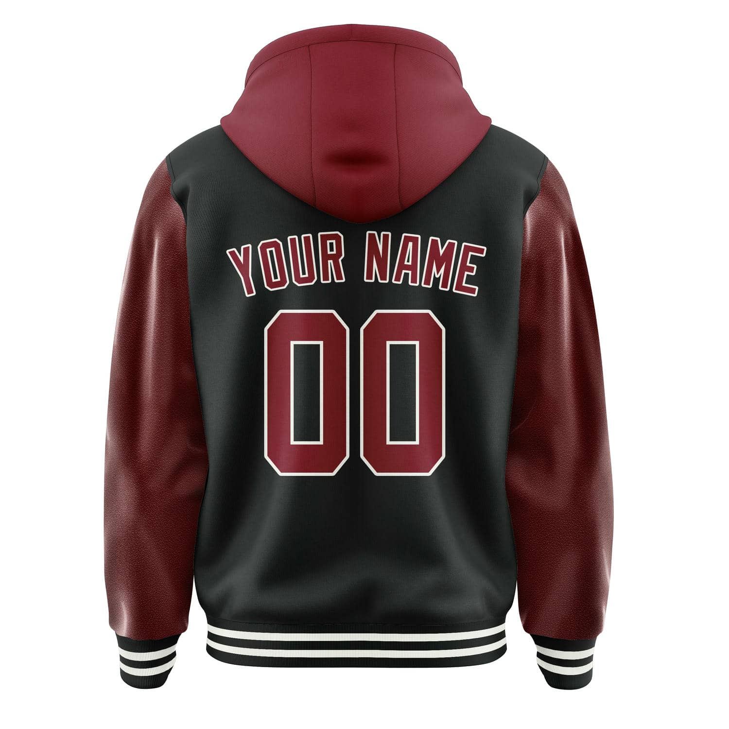 Custom Black Crimson Red Jacket