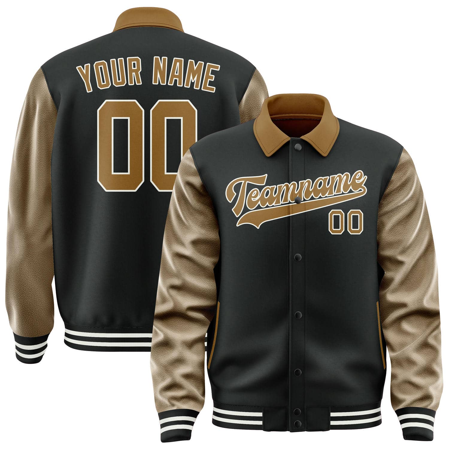 Custom Black Khaki Jacket