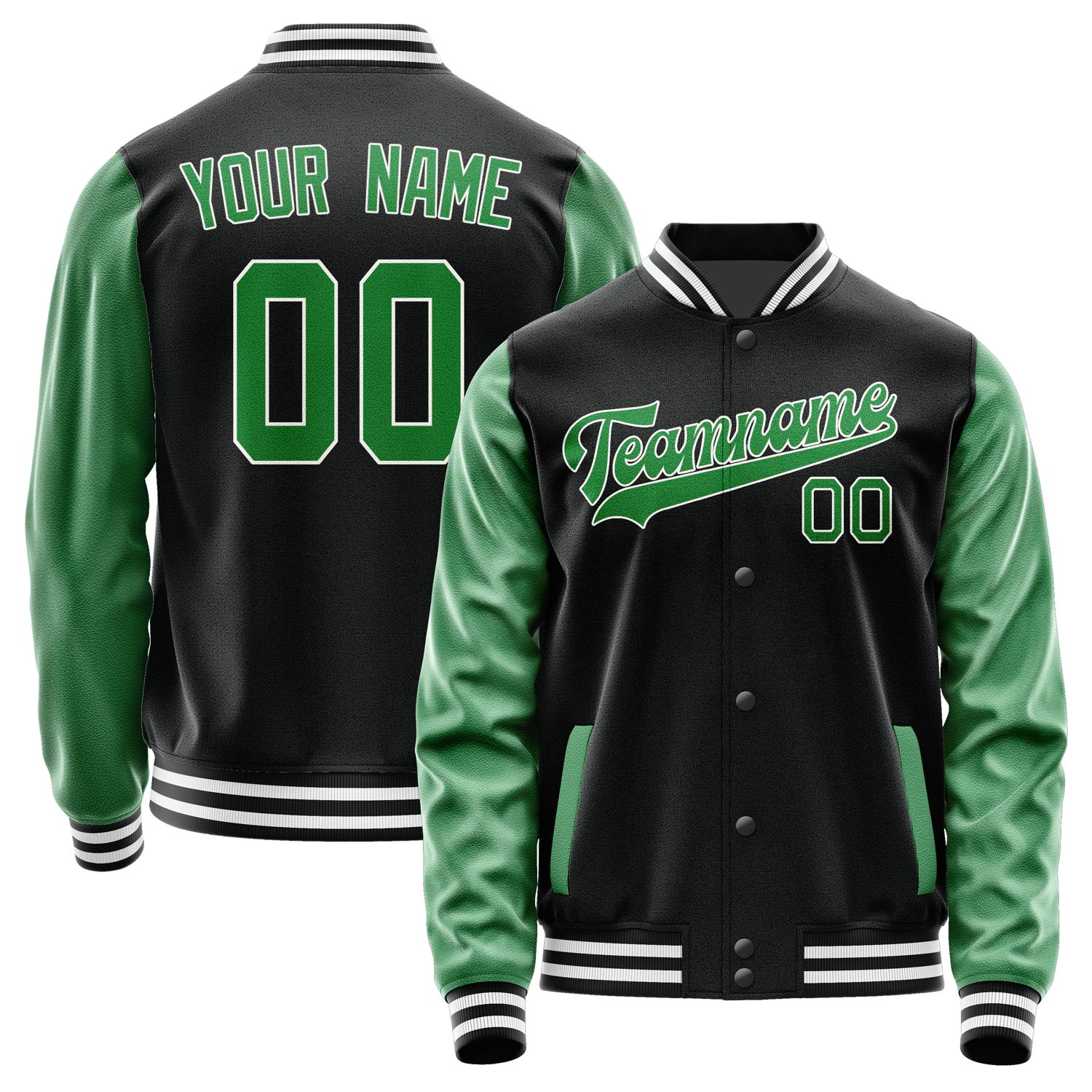 Custom Black Emerald Green Jacket JA1717241718B31824