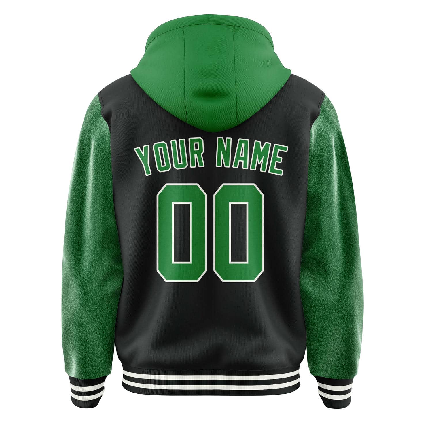 Custom Black Emerald Green Jacket