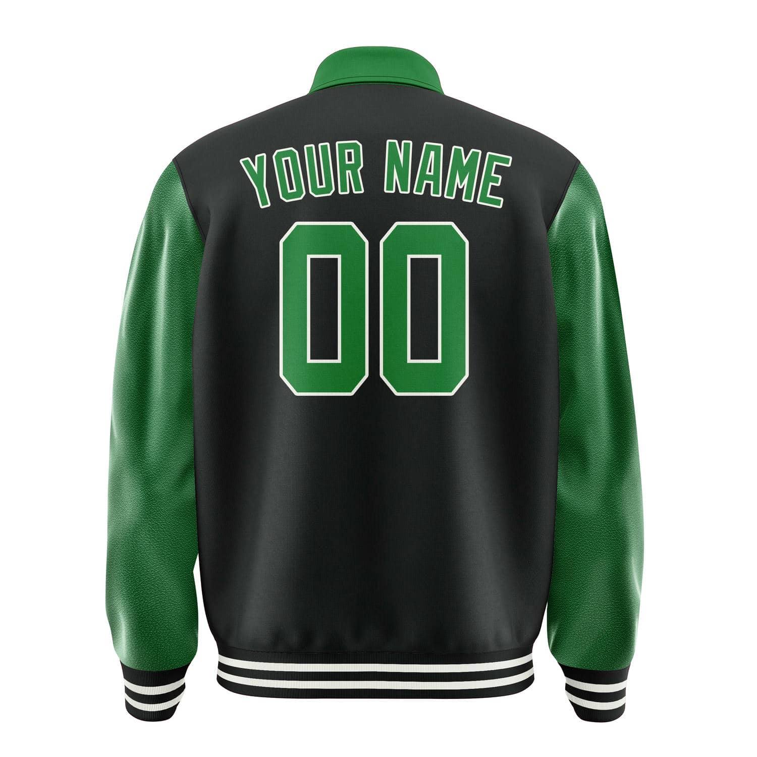 Custom Black Emerald Green Jacket