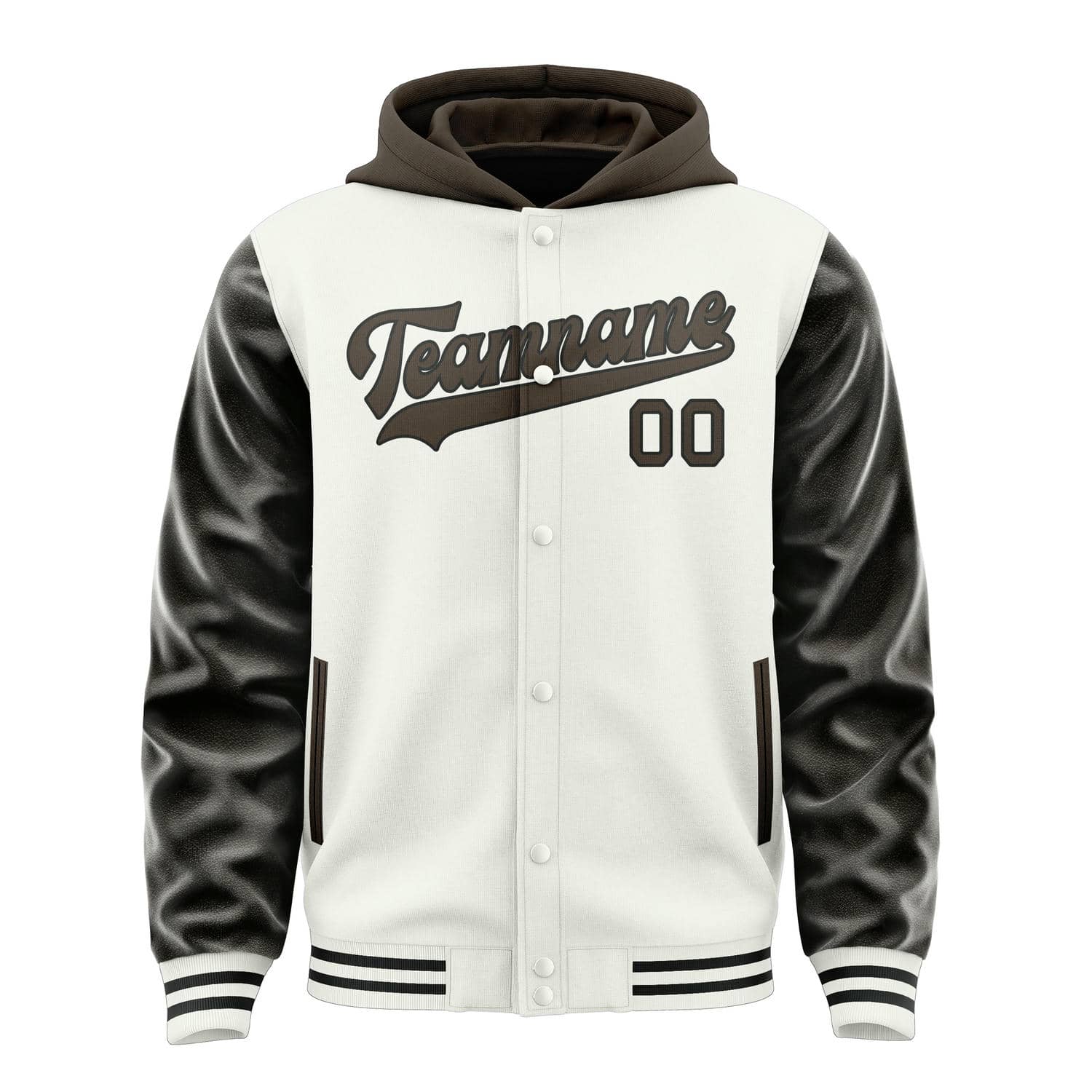 Custom White Brown Jacket