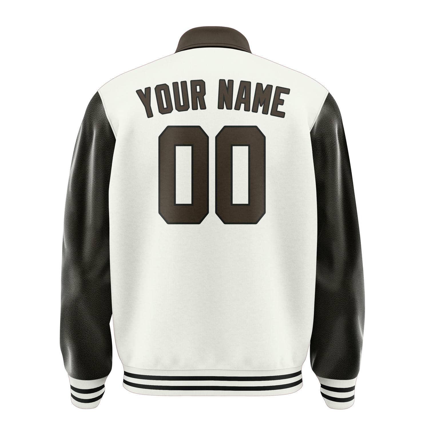 Custom White Brown Jacket
