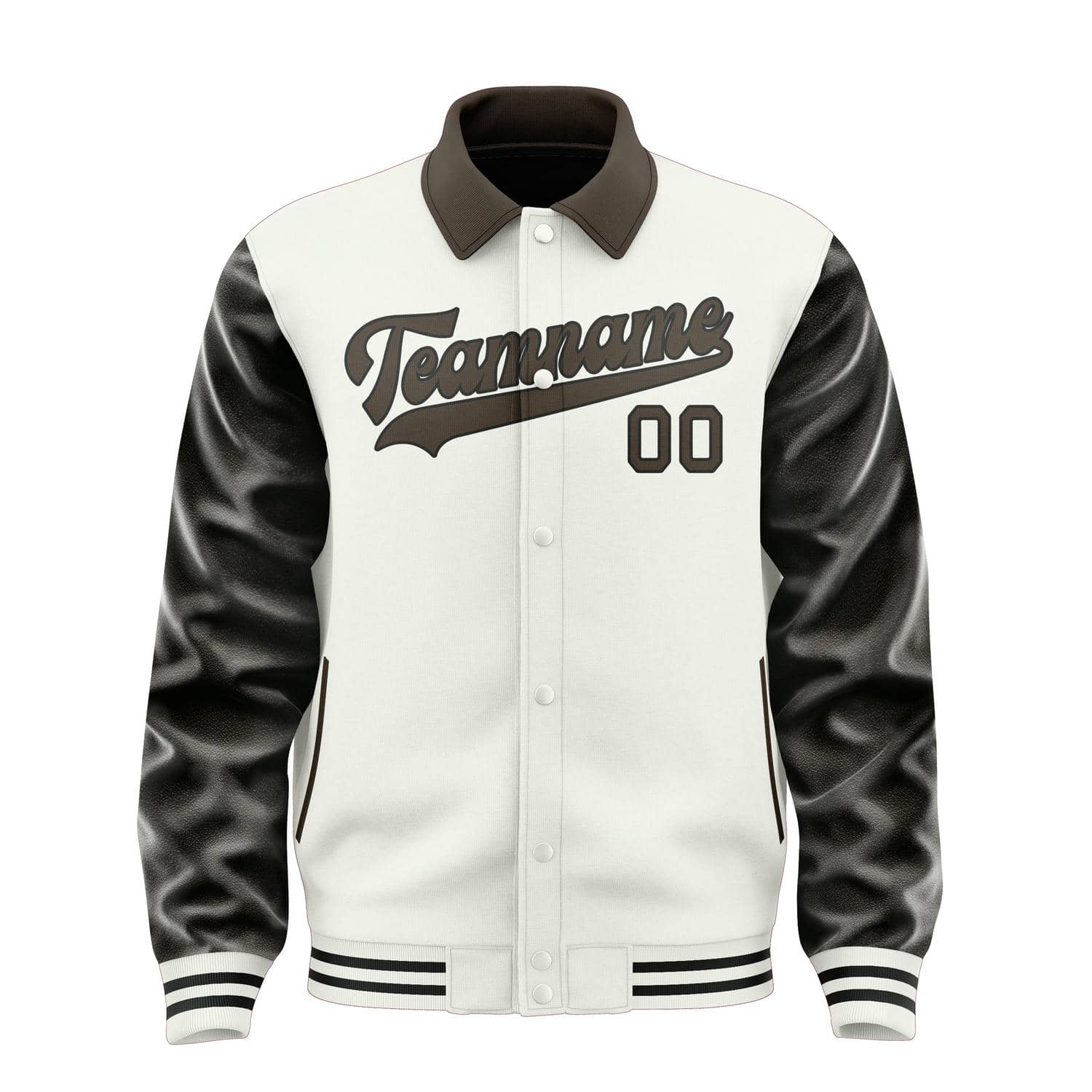 Custom White Brown Jacket