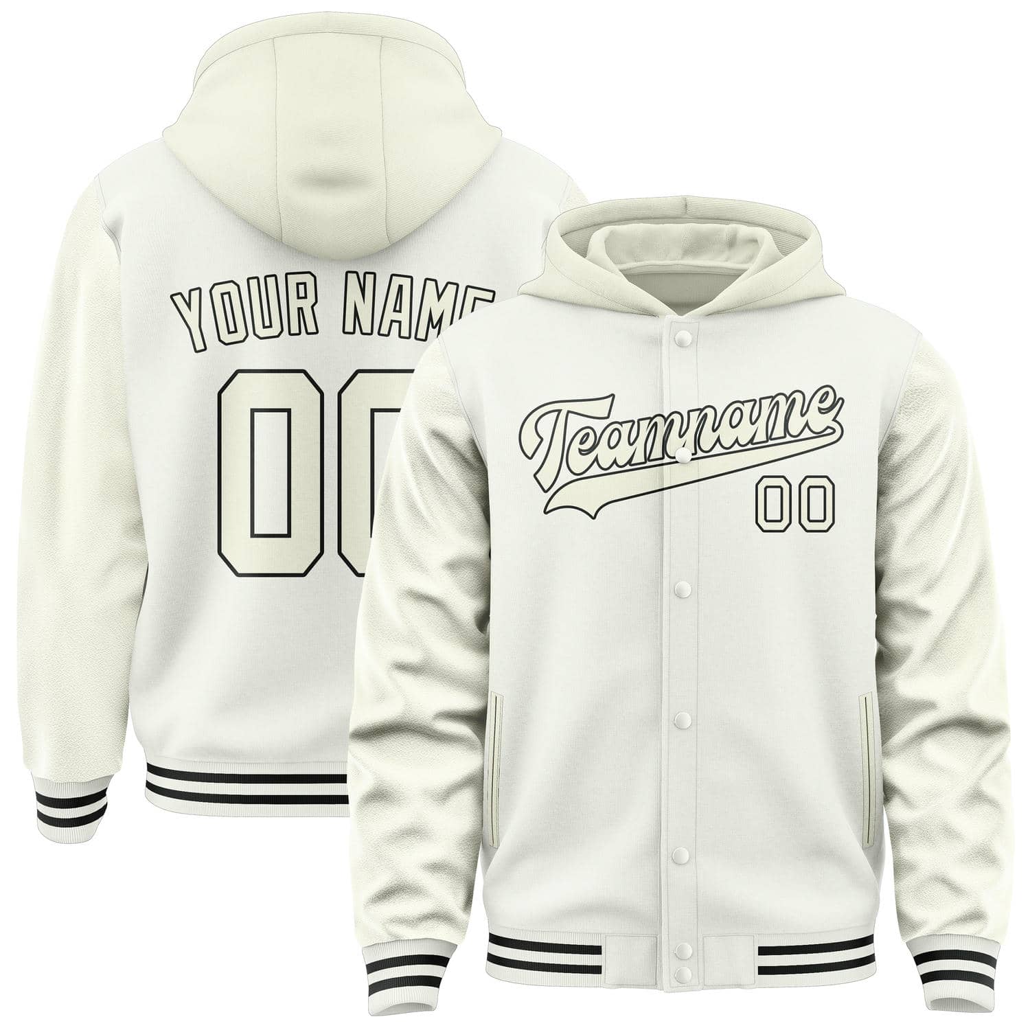 Custom White Cream Jacket