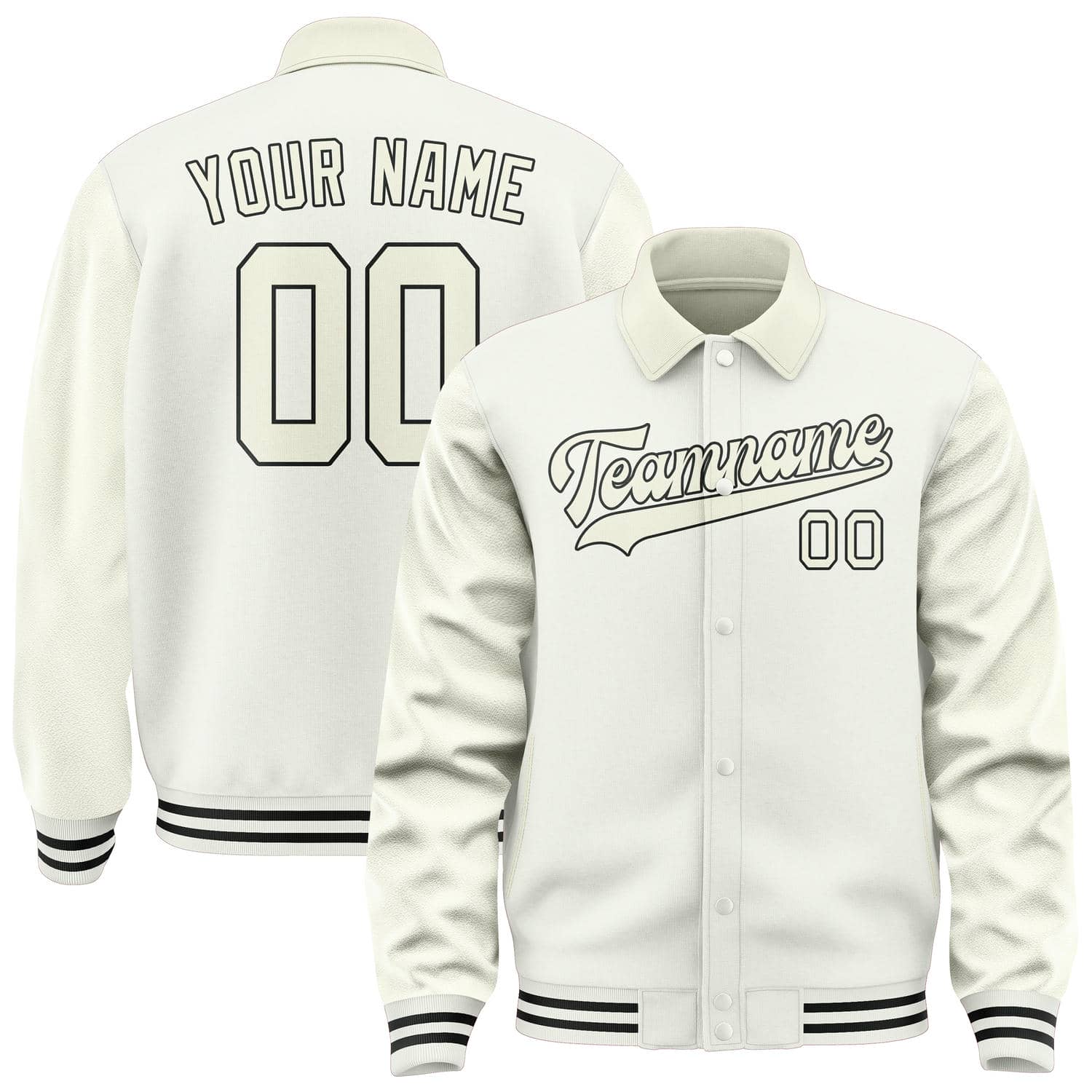 Custom White Cream Jacket