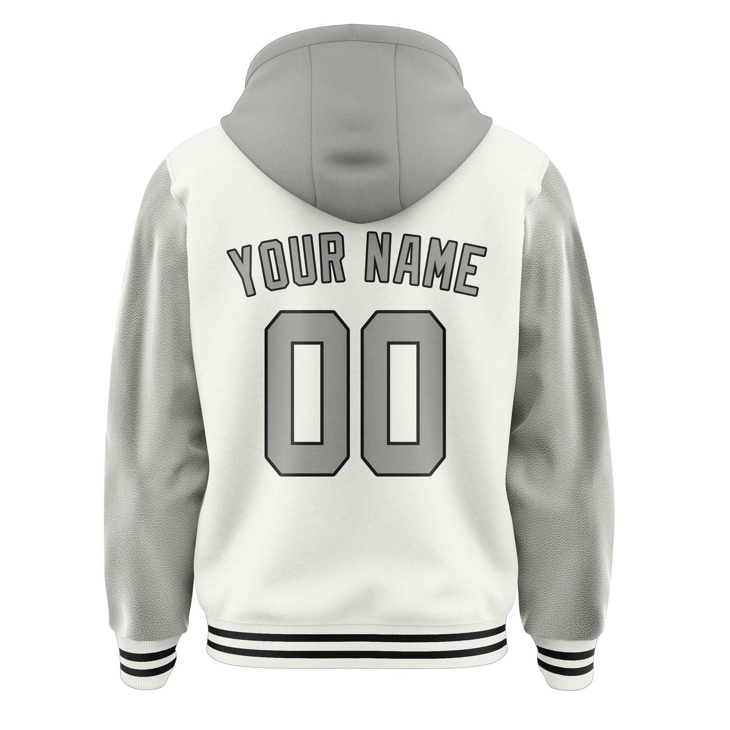Custom White Gray Jacket