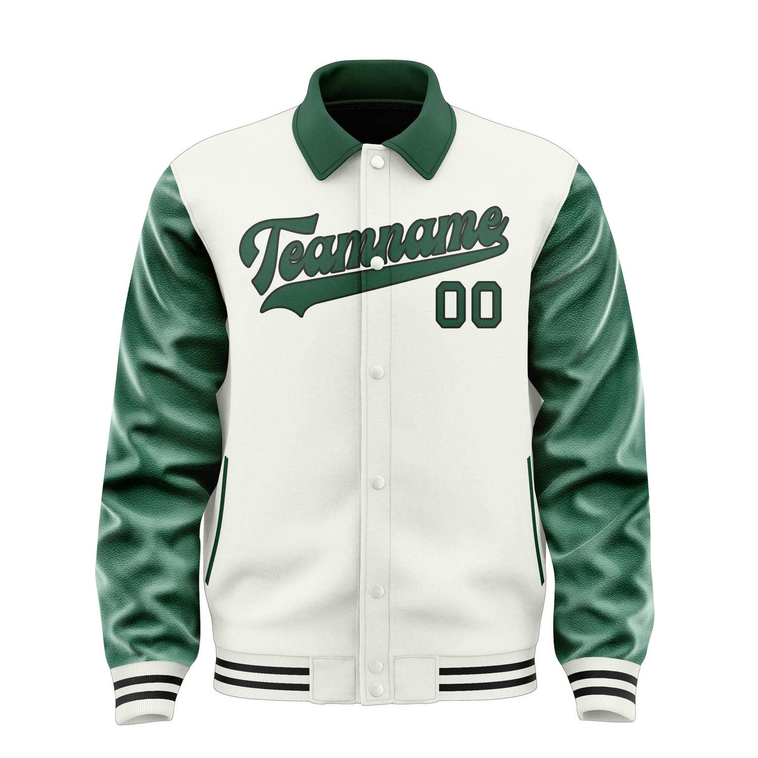 Custom White Green Jacket