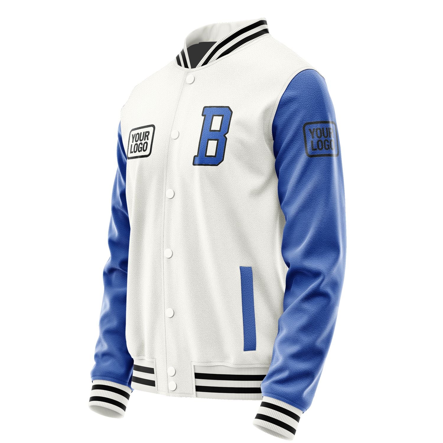 Custom White Sky Blue Jacket JA181809181717090917