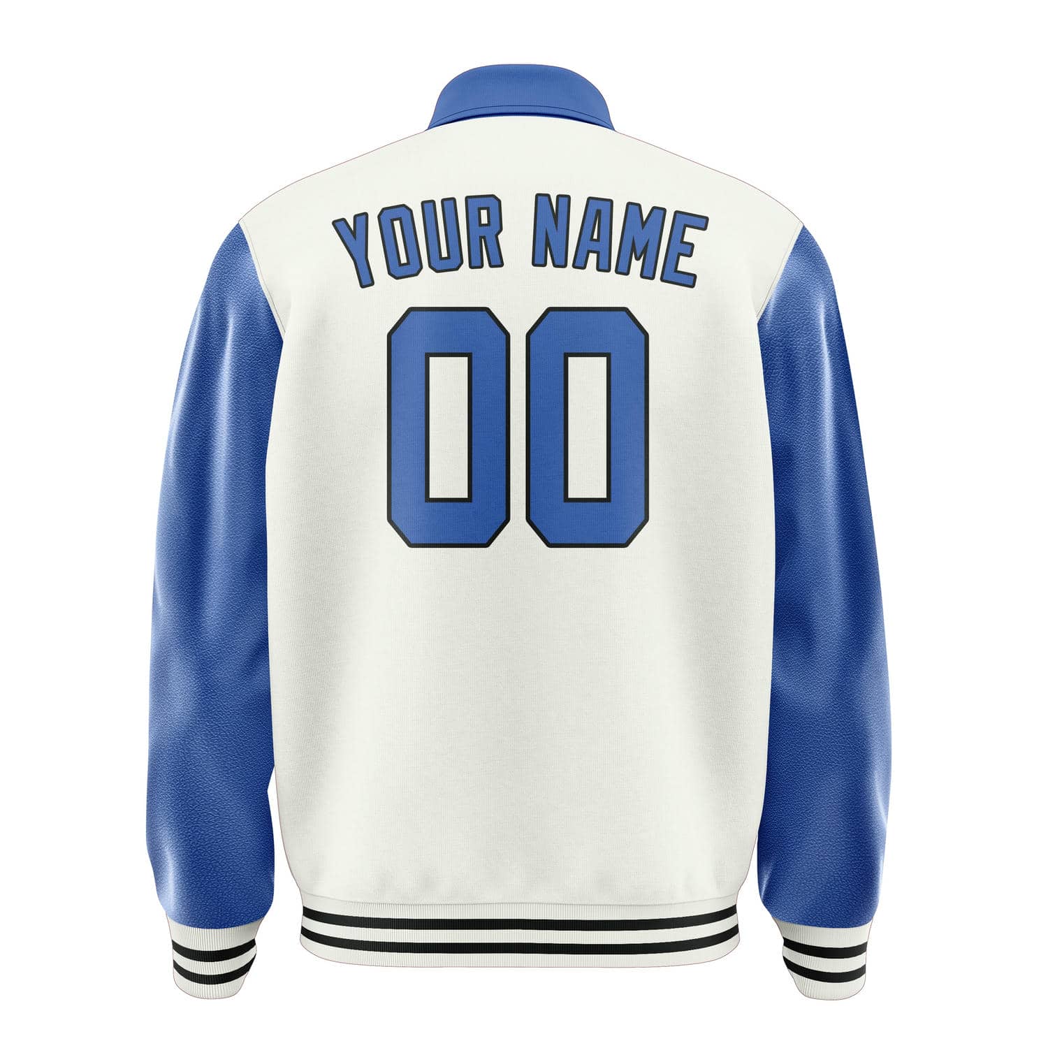 Custom White Sky Blue Jacket