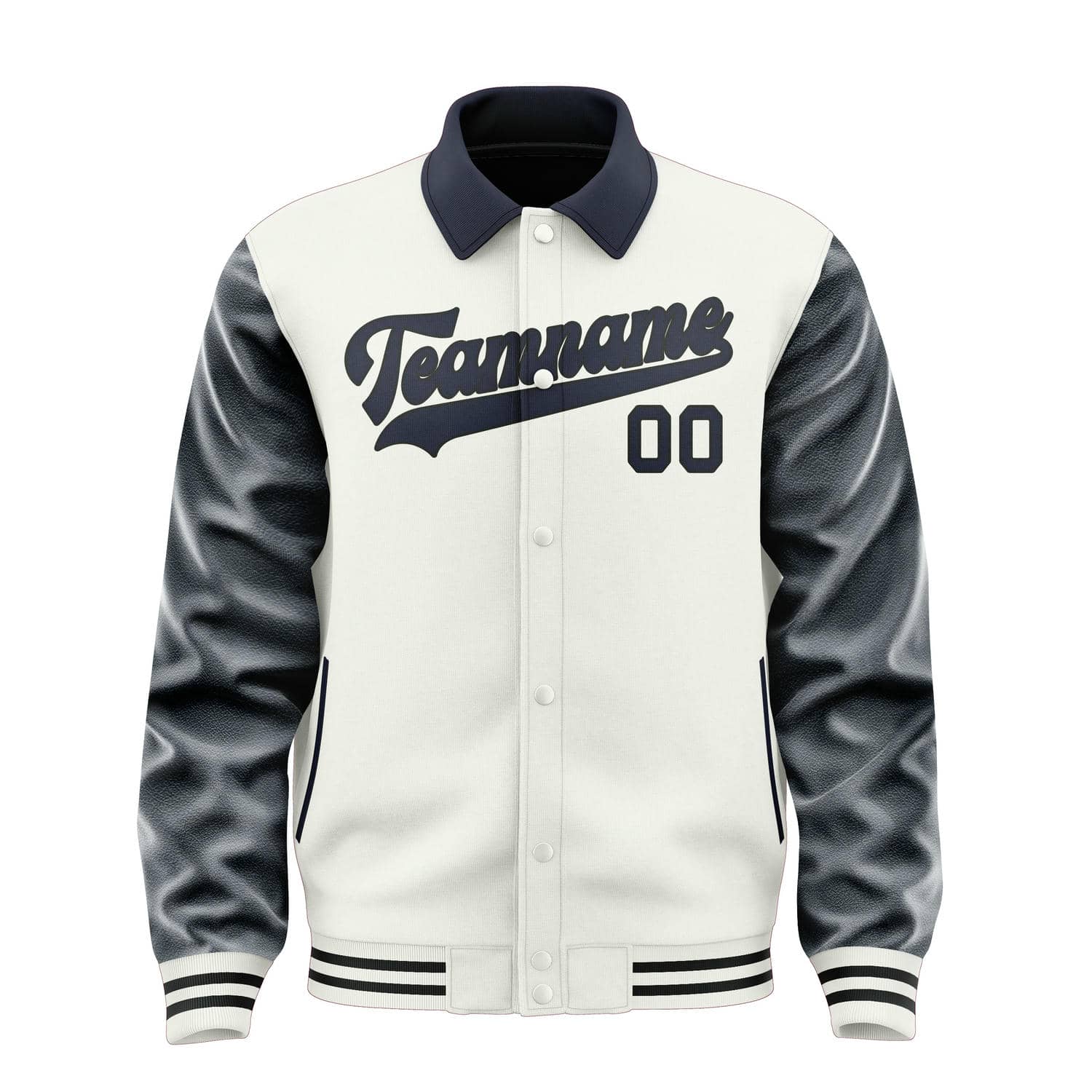 Custom White Navy Jacket