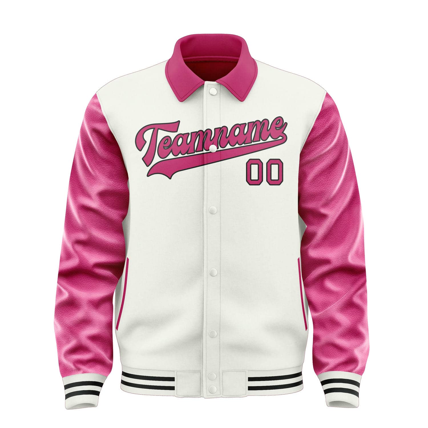Custom White Pink Jacket