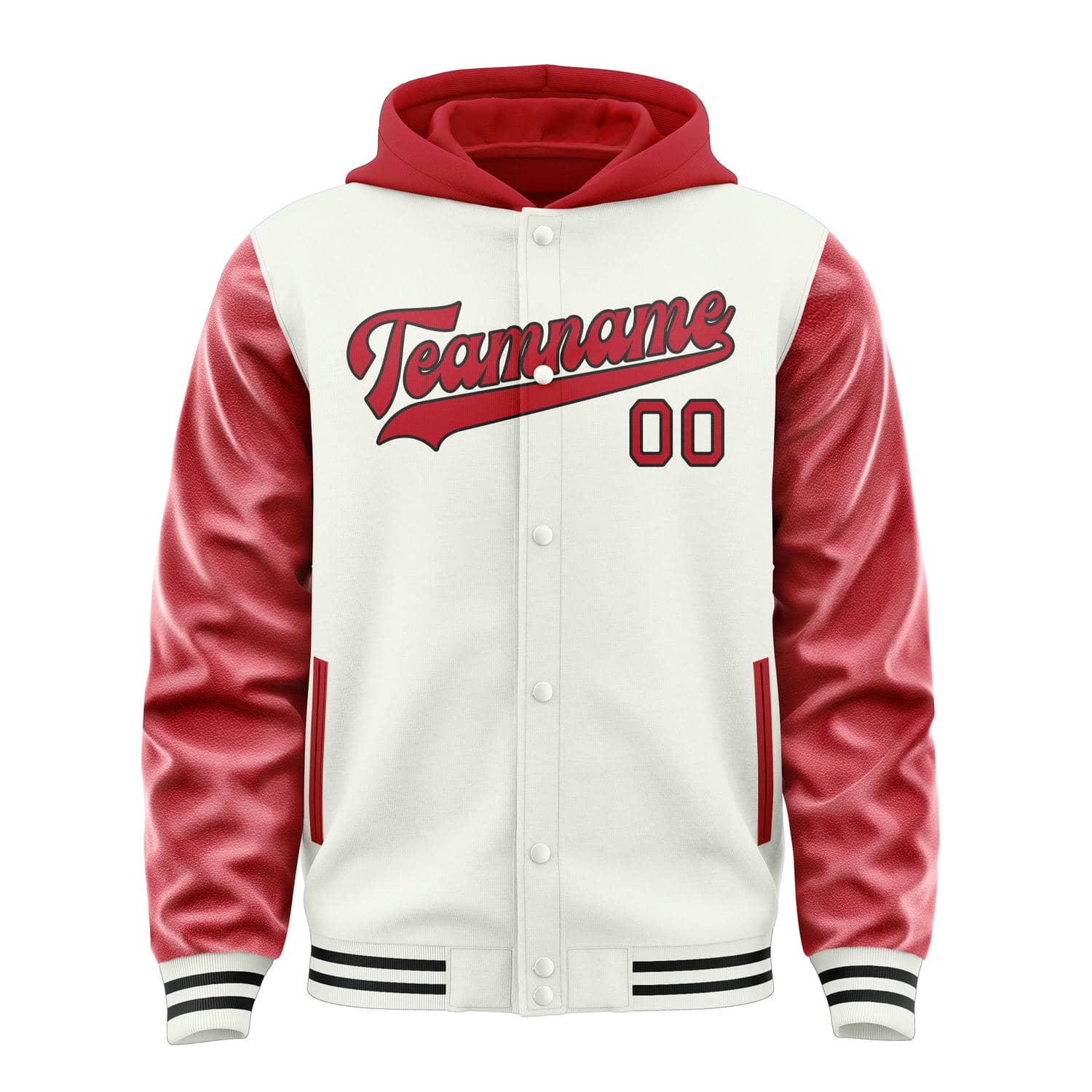Custom White Red Jacket