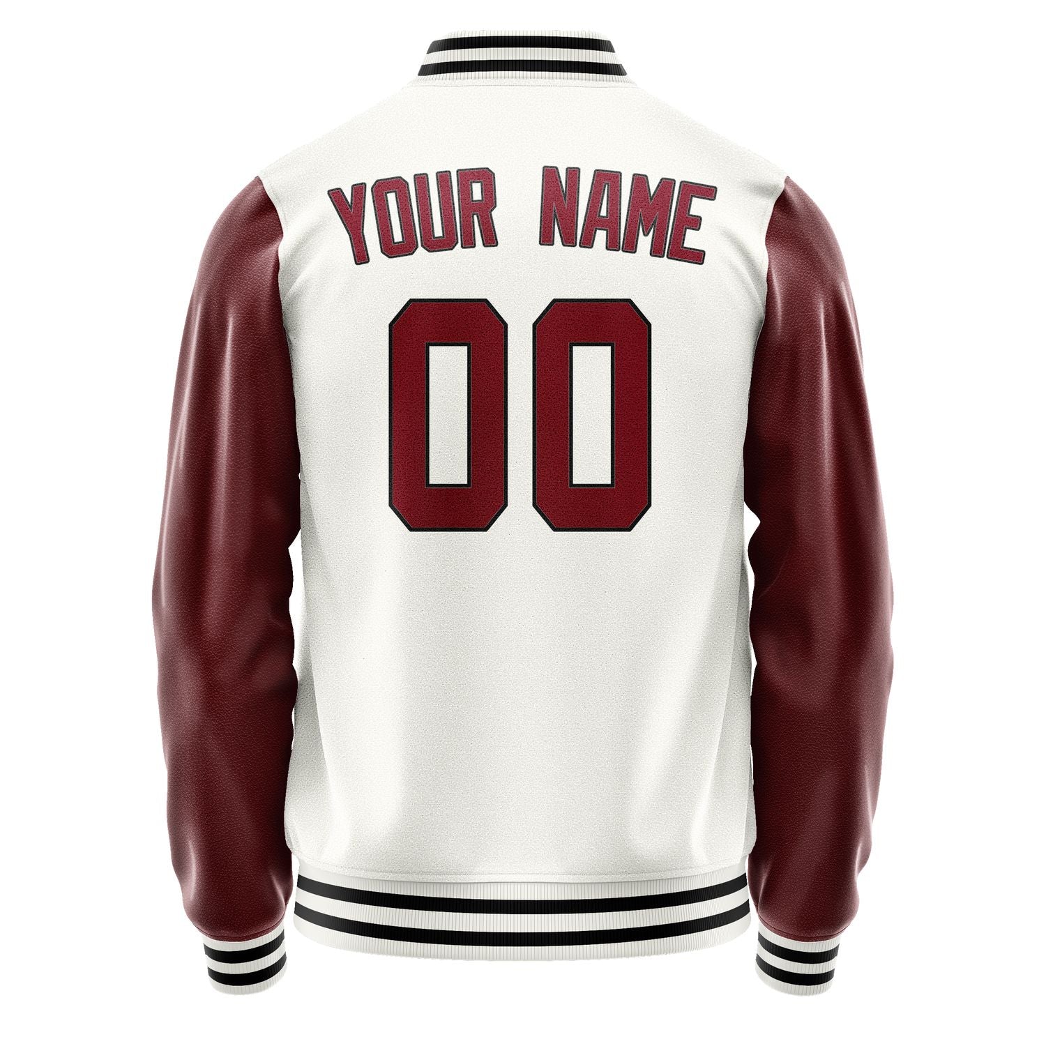 Custom White Crimson Red Jacket JA1818151817B31715
