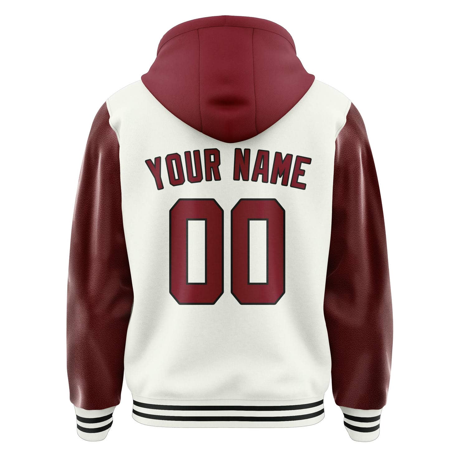 Custom White Crimson Red Jacket