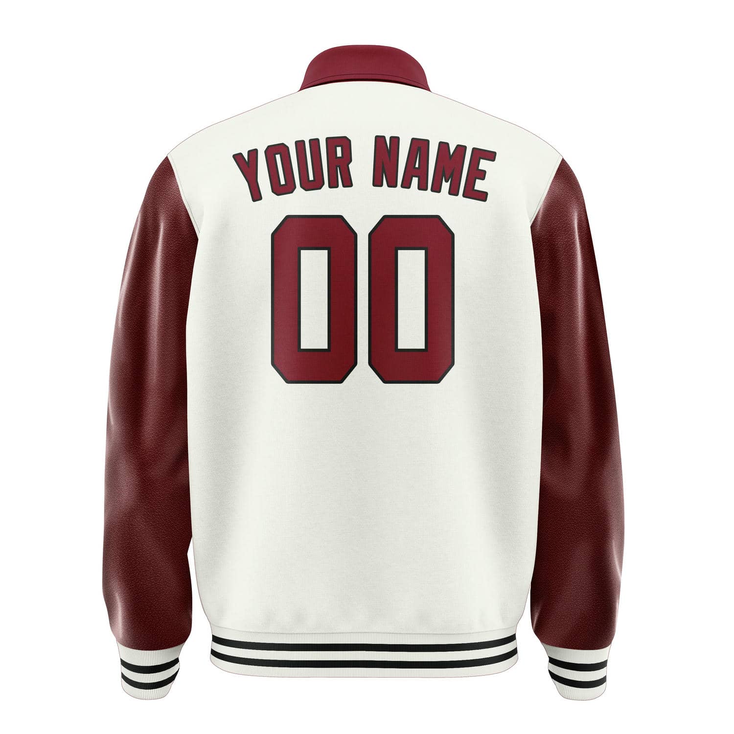 Custom White Crimson Red Jacket