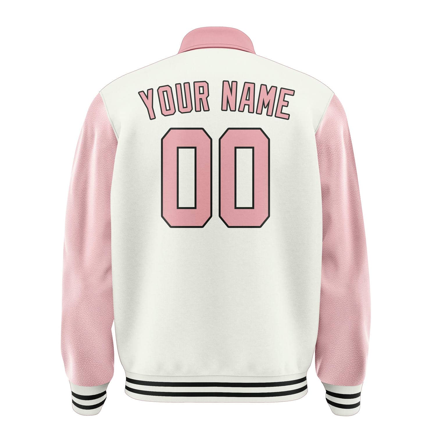 Custom White Light Pink Jacket