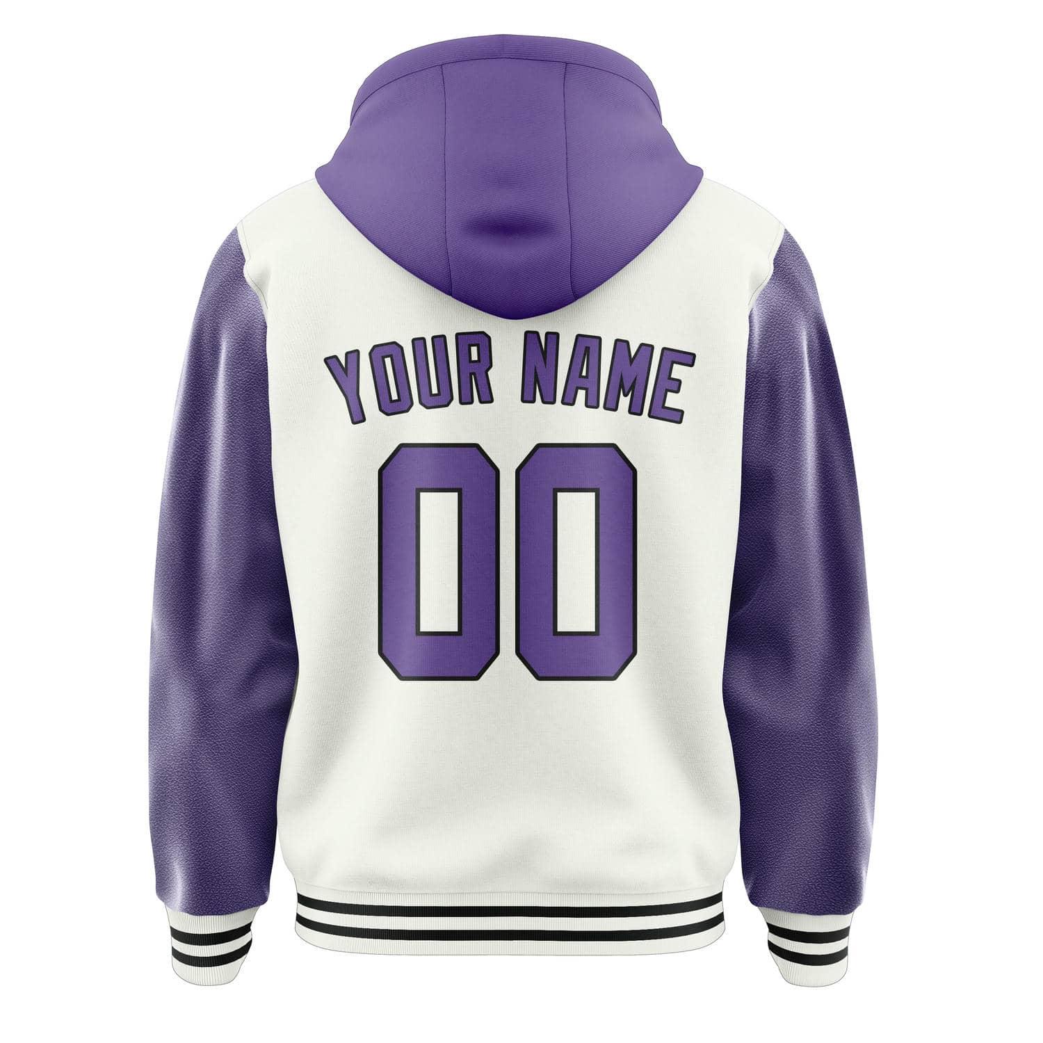 Custom White Light Purple Jacket