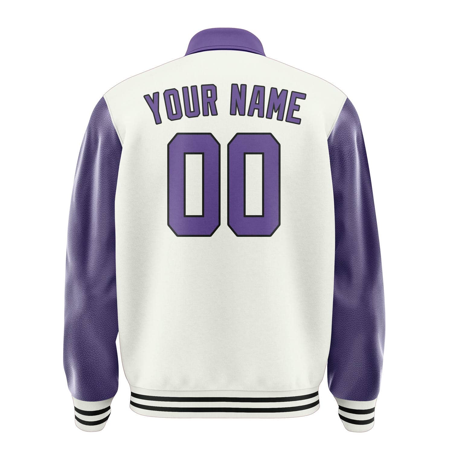 Custom White Light Purple Jacket