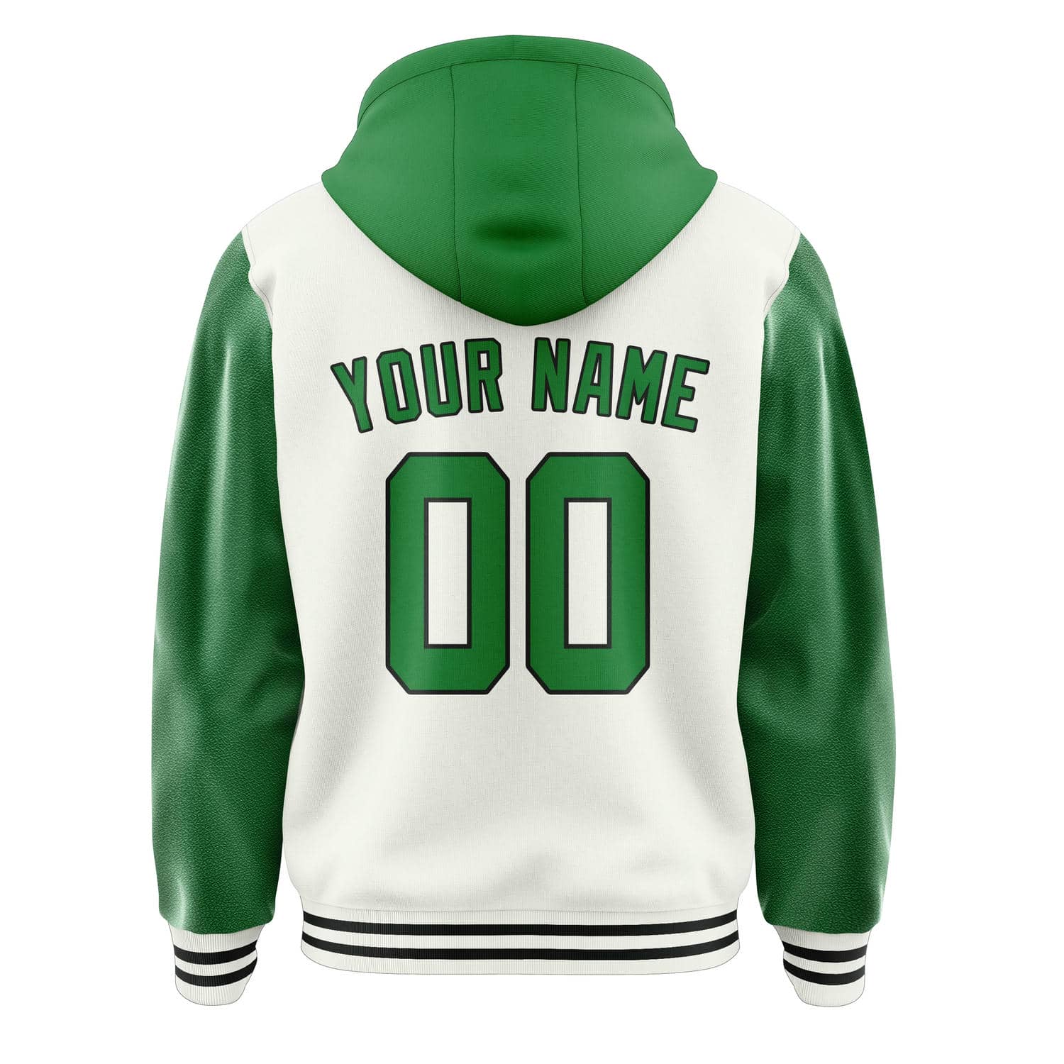 Custom White Emerald Green Jacket
