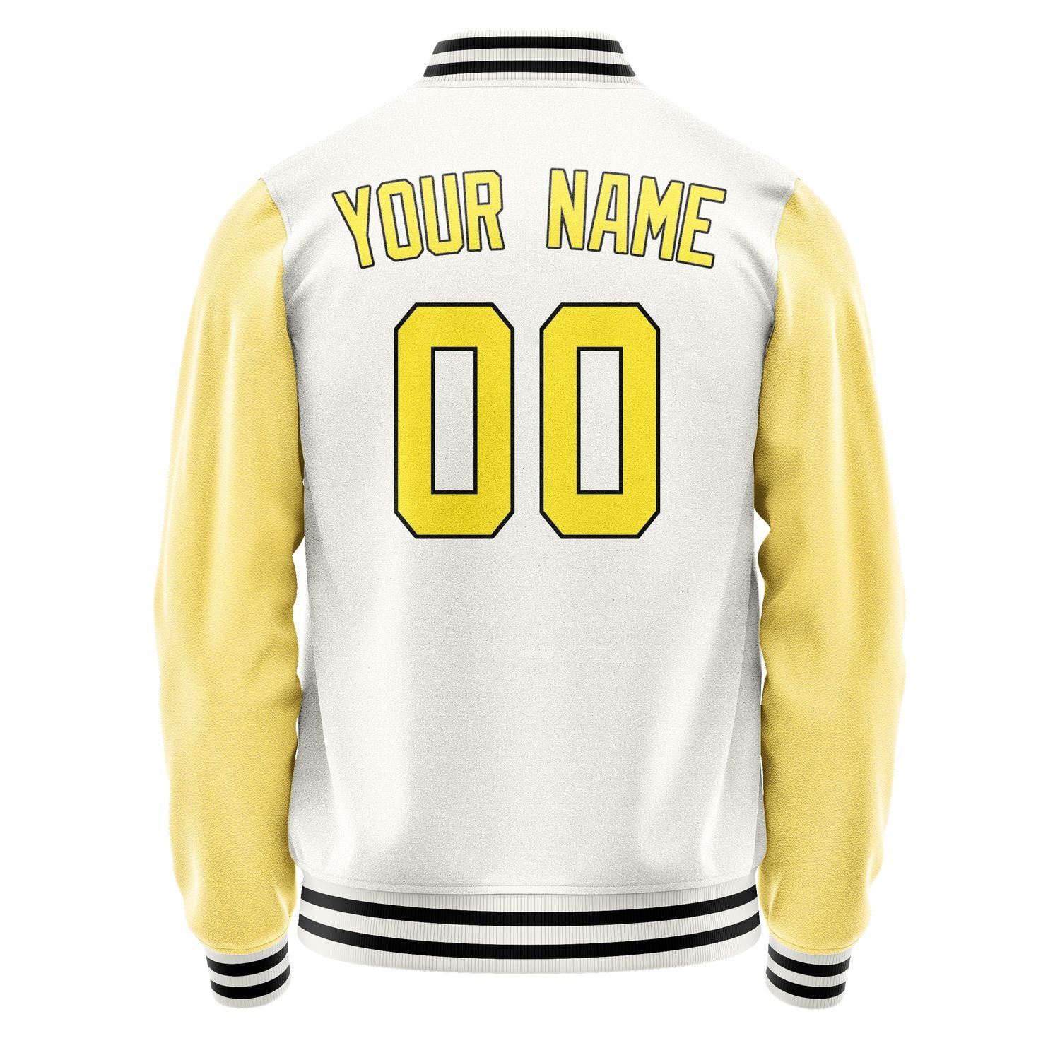 Custom White Light Yellow Jacket JA1818261817B31726
