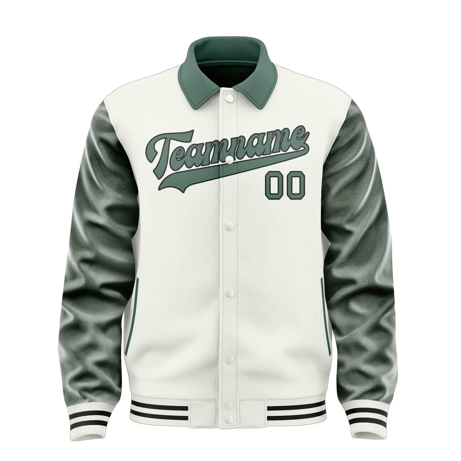 Custom White Blue Green Jacket