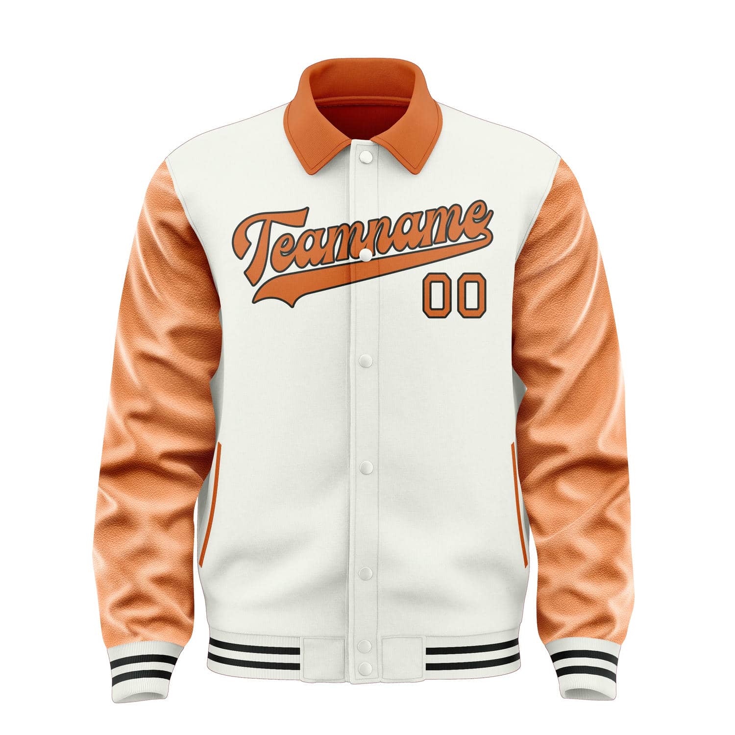 Custom White Orange Jacket