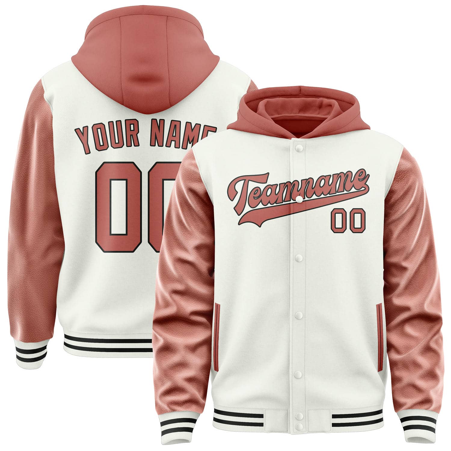 Custom White Copper Rose Jacket