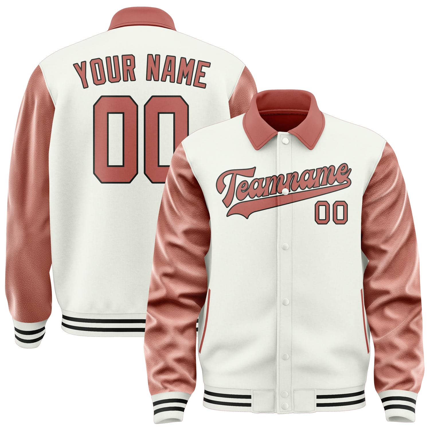 Custom White Copper Rose Jacket
