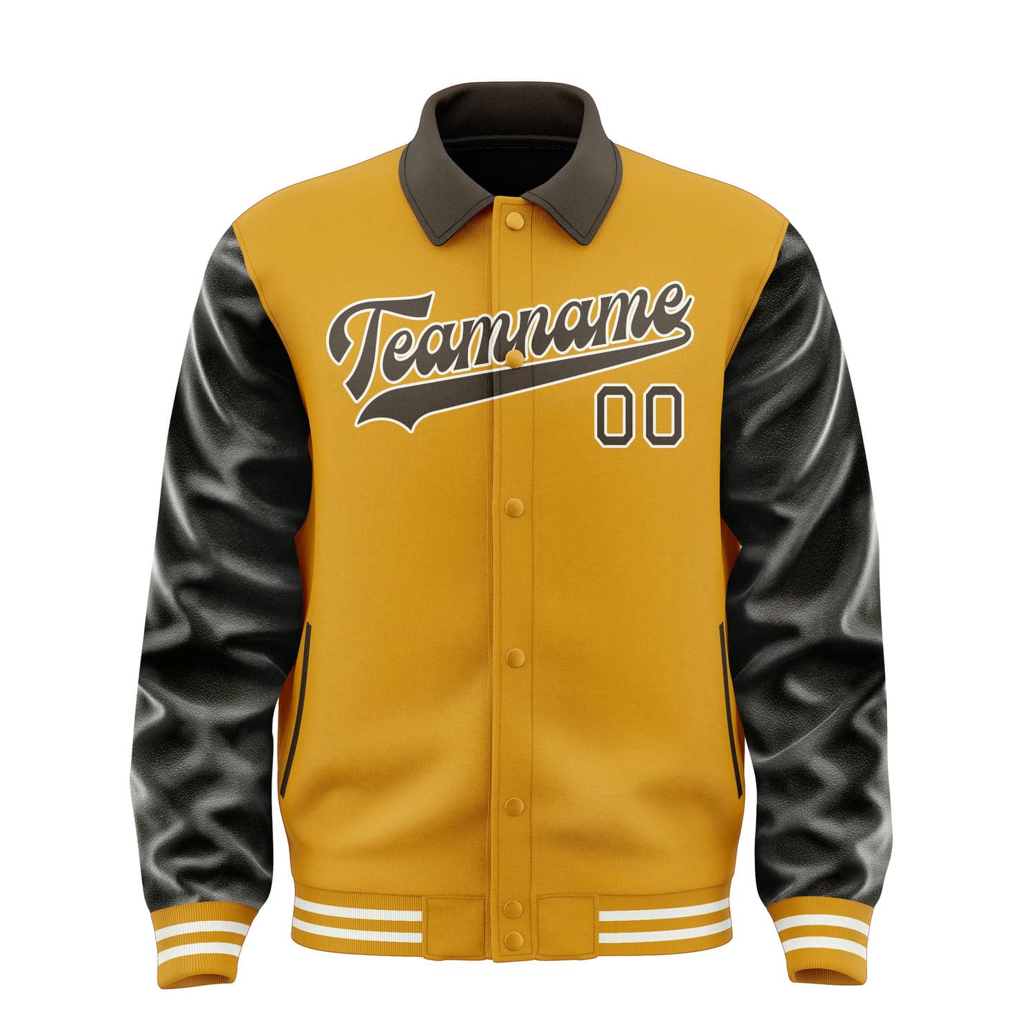 Custom Yellow Brown Jacket