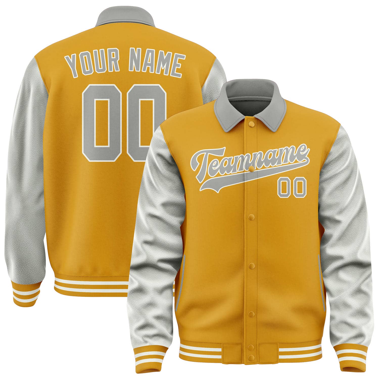 Custom Yellow Gray Jacket