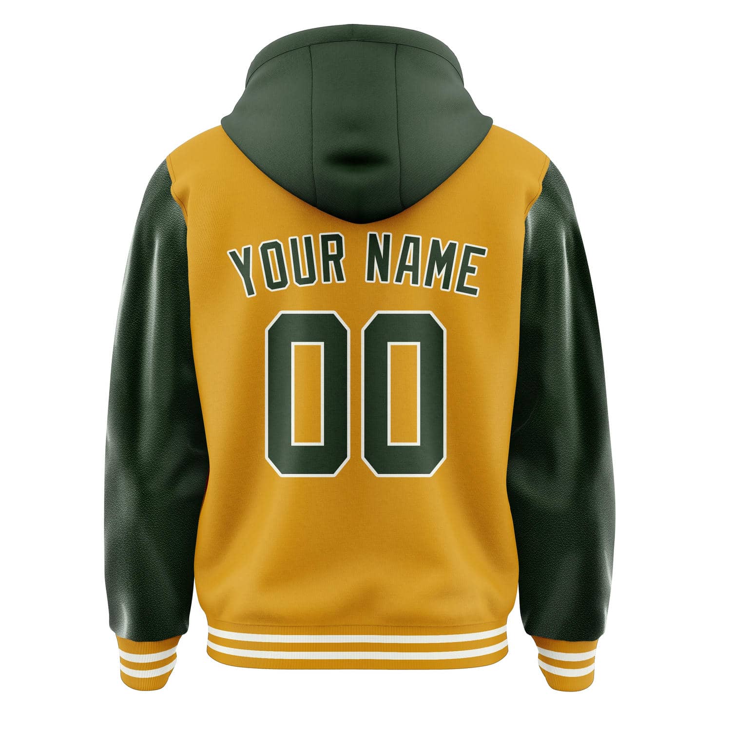 Custom Yellow Dark Green Jacket