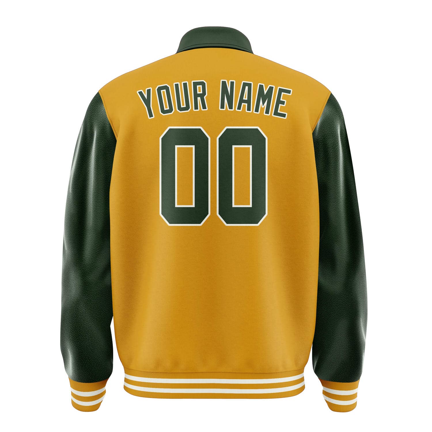 Custom Yellow Dark Green Jacket