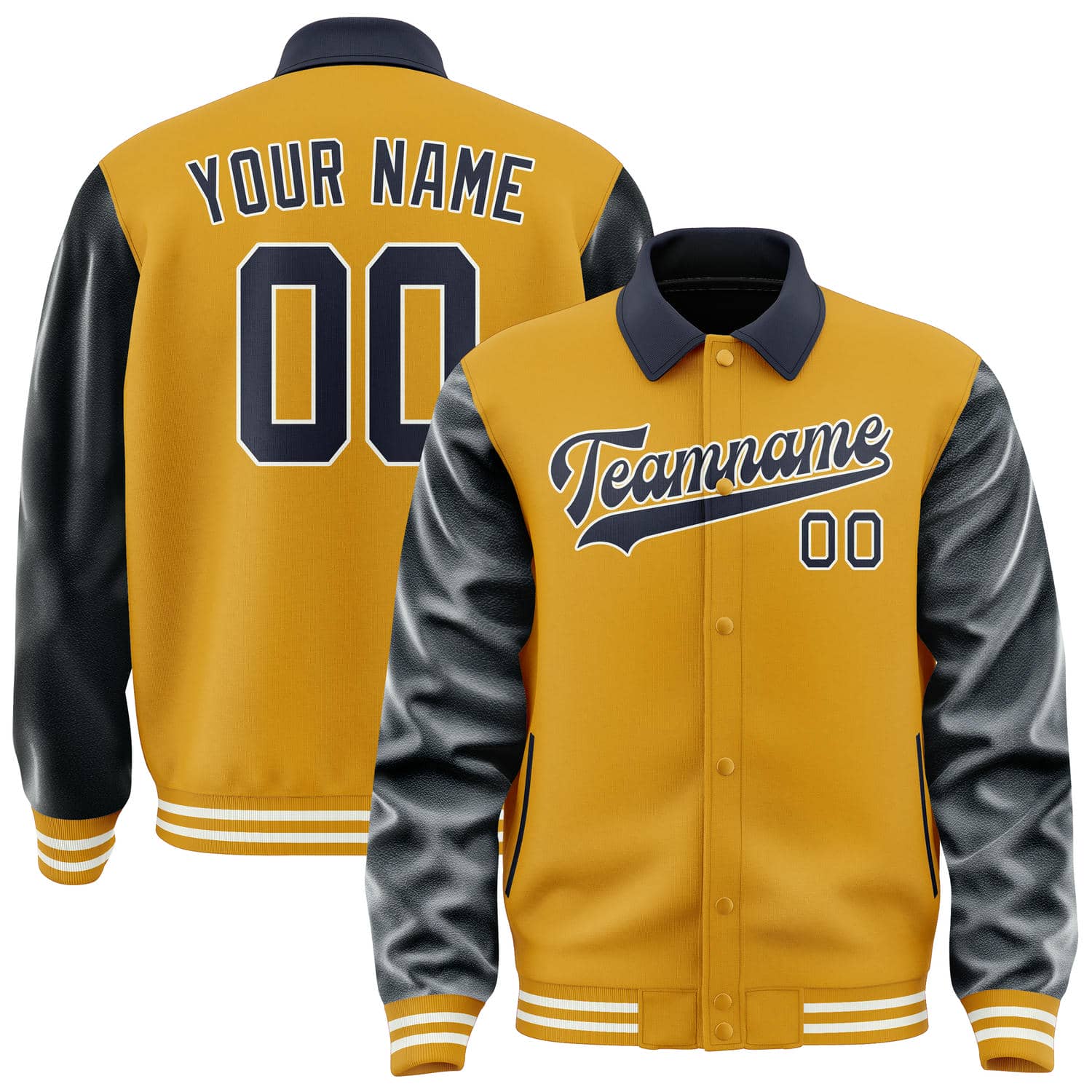 Custom Yellow Navy Jacket