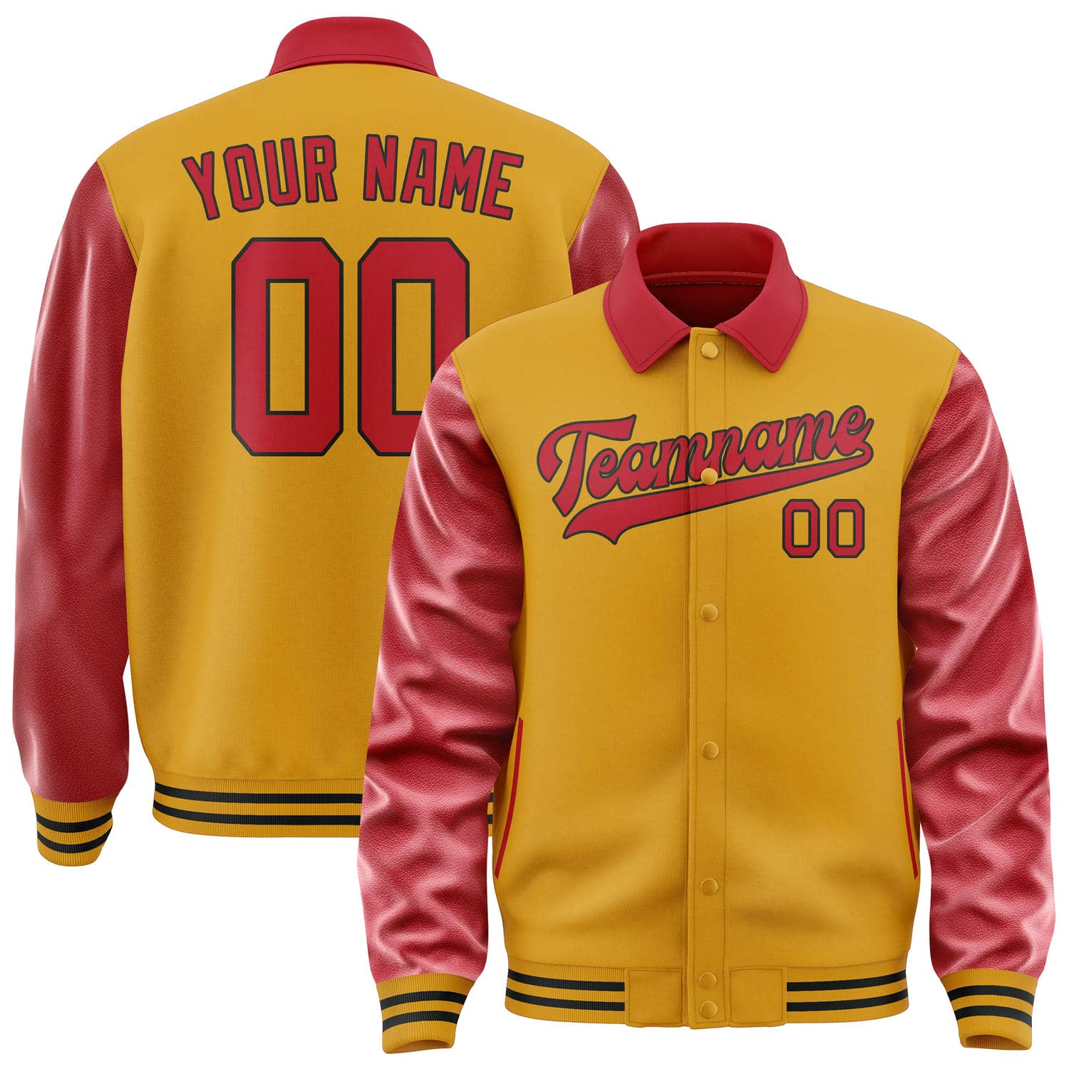 Custom Yellow Red Jacket
