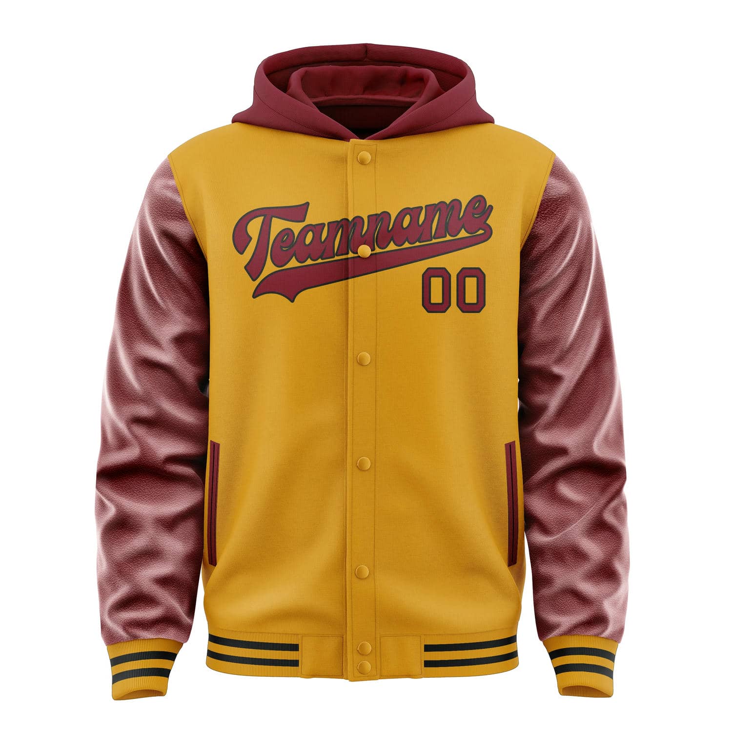 Custom Yellow Crimson Red Jacket