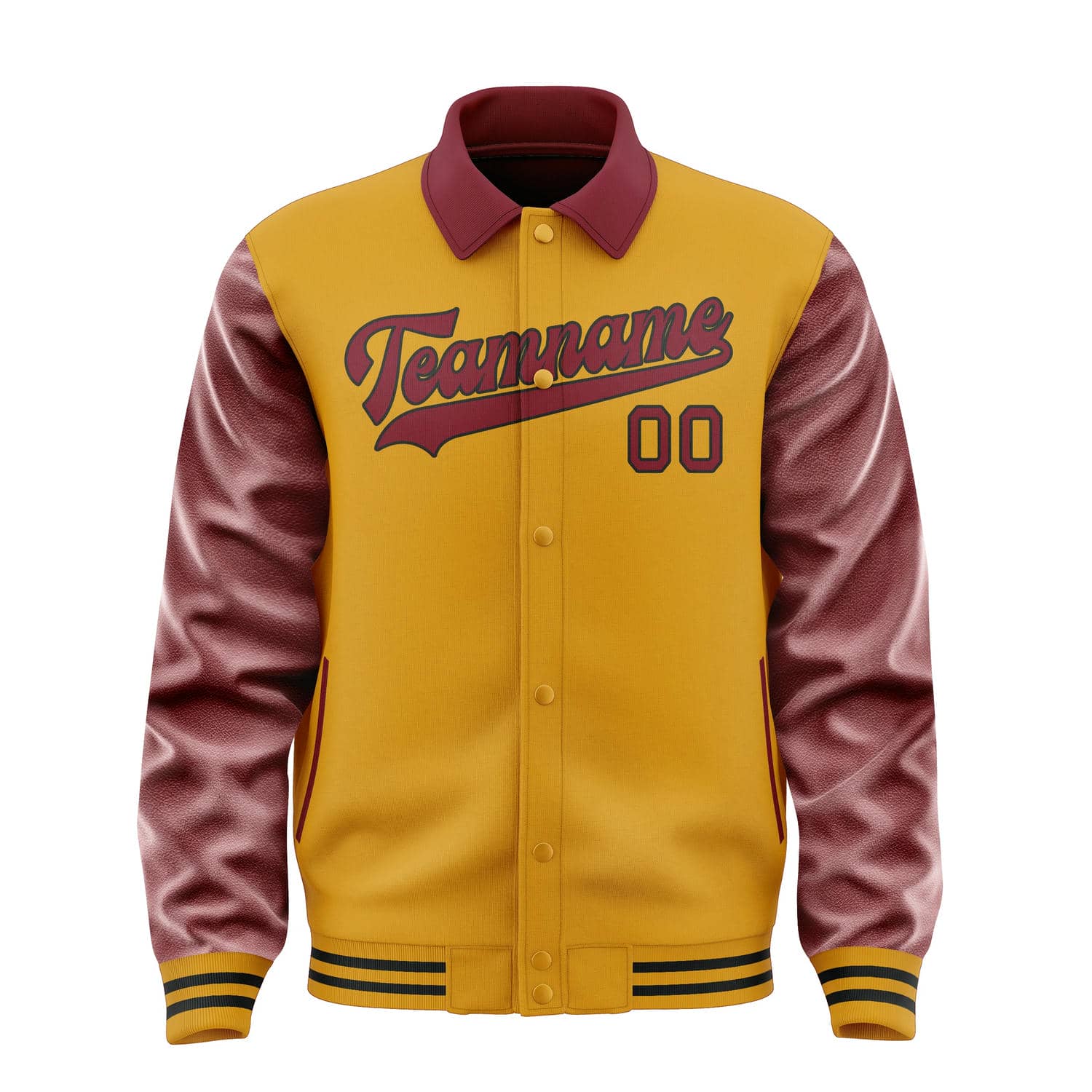 Custom Yellow Crimson Red Jacket