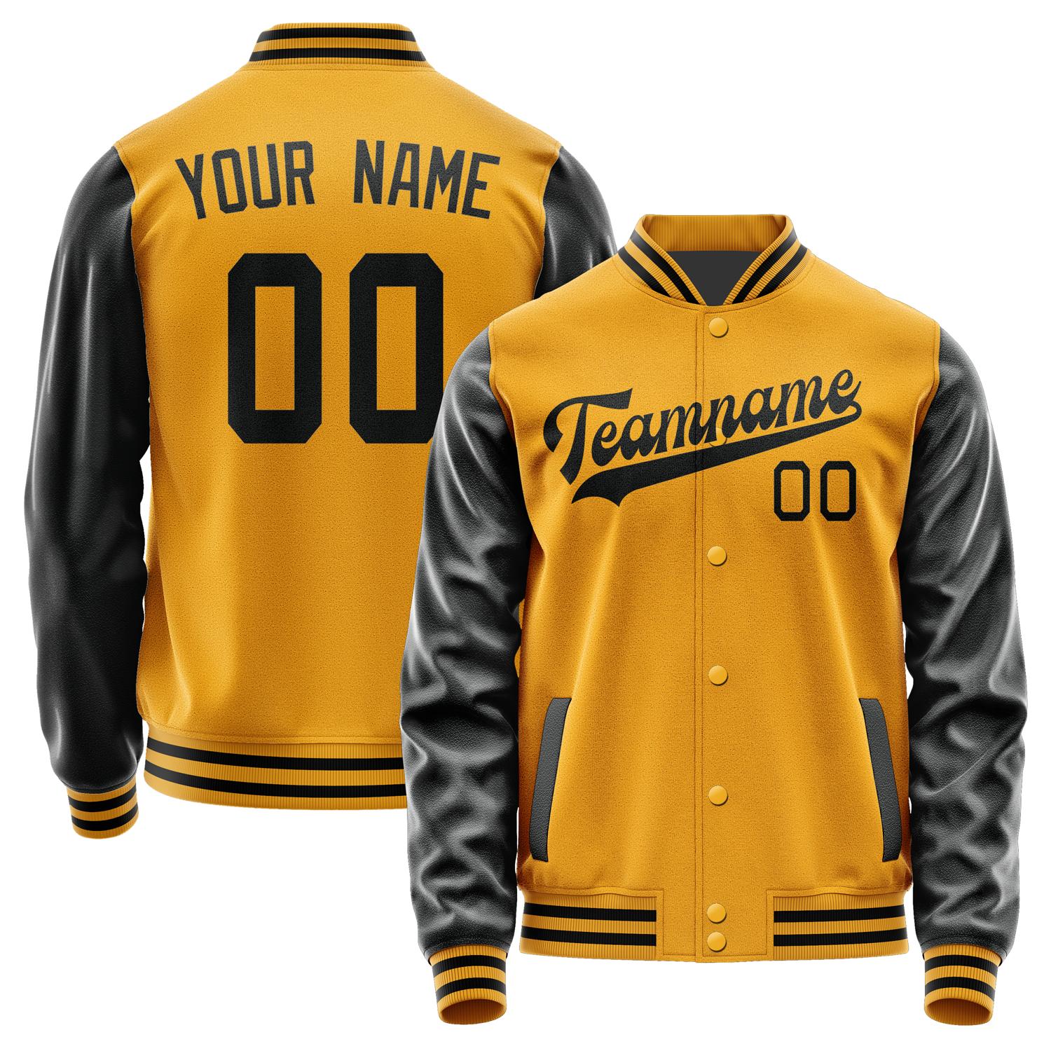 Custom Yellow Black Jacket JA1919171917B31717