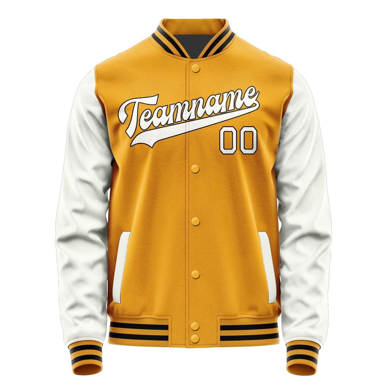Custom Yellow White Jacket JA1919181917B31718