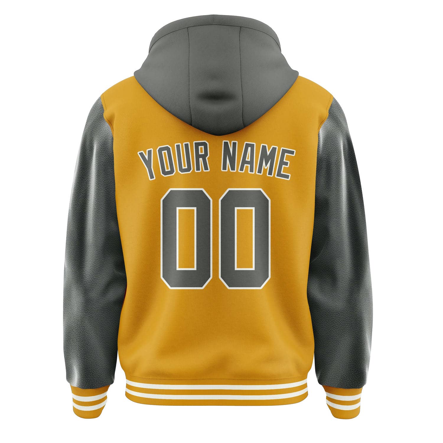 Custom Yellow Dark Grey Jacket