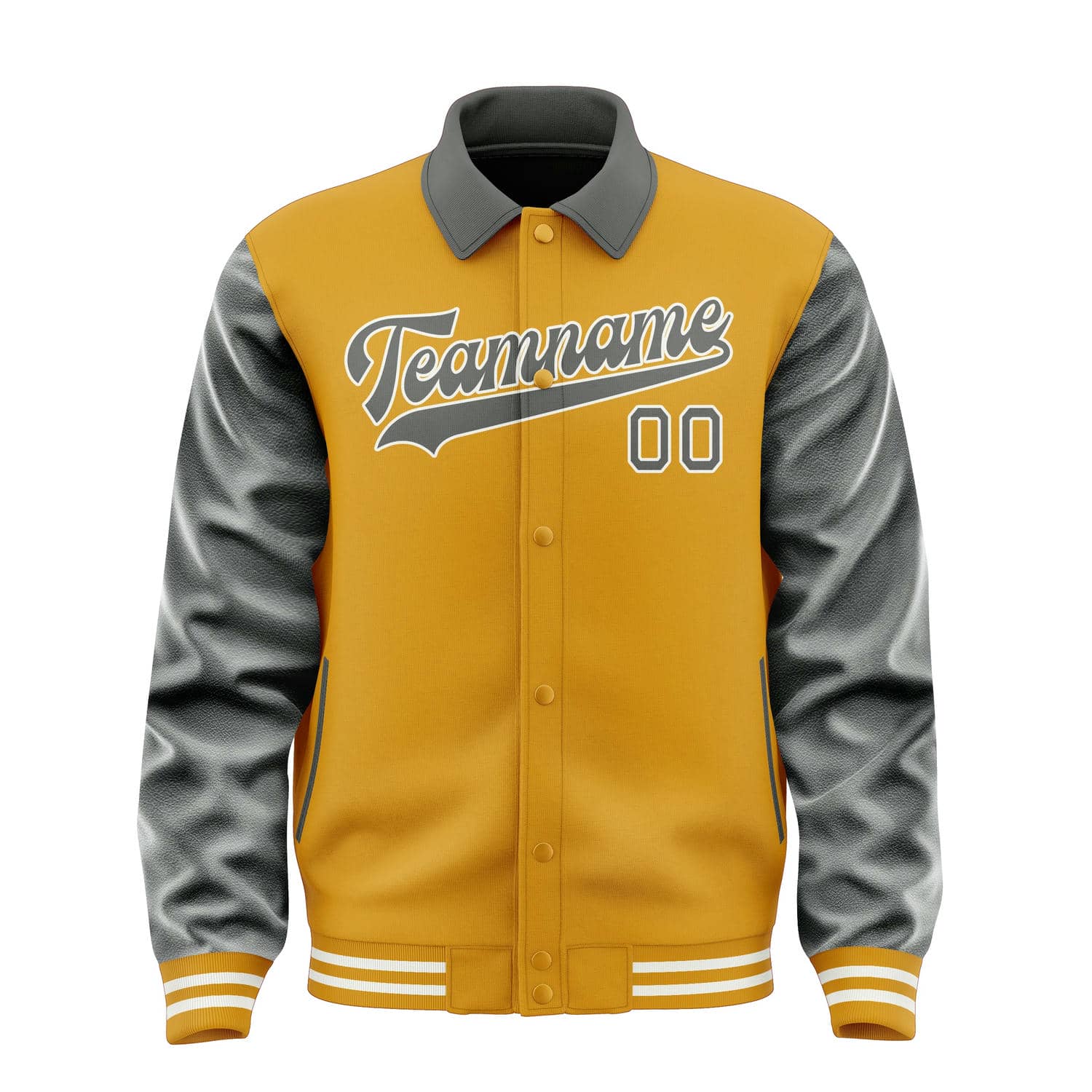 Custom Yellow Dark Grey Jacket