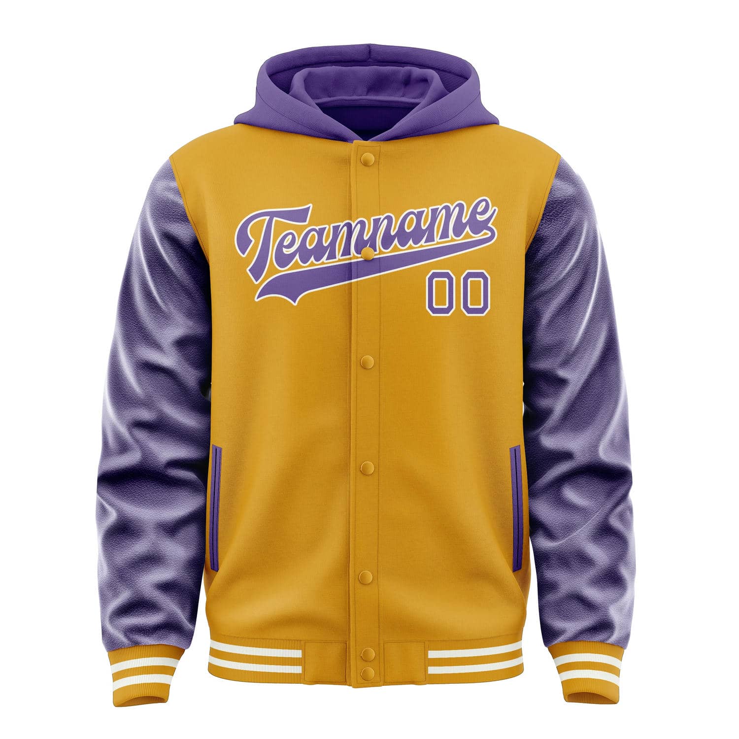Custom Yellow Light Purple Jacket