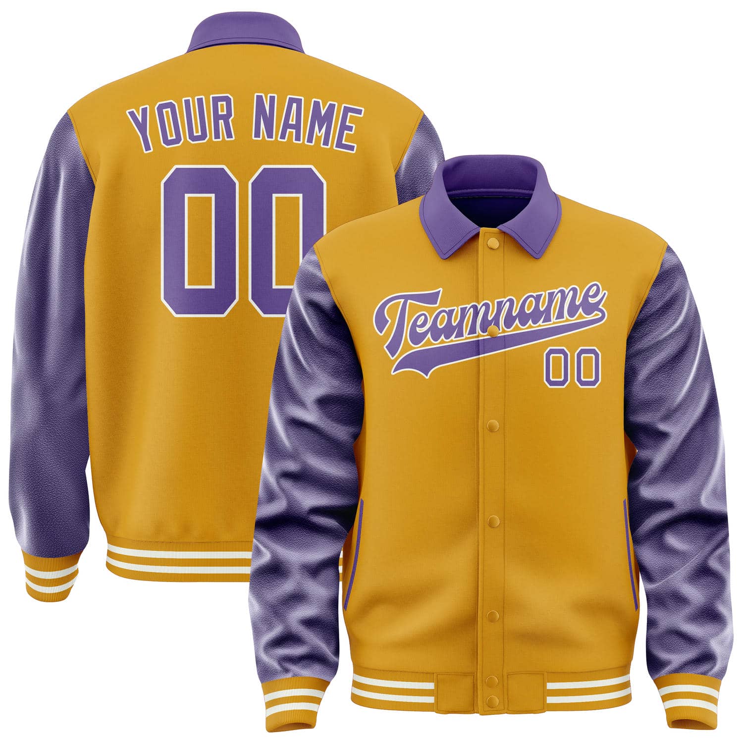 Custom Yellow Light Purple Jacket