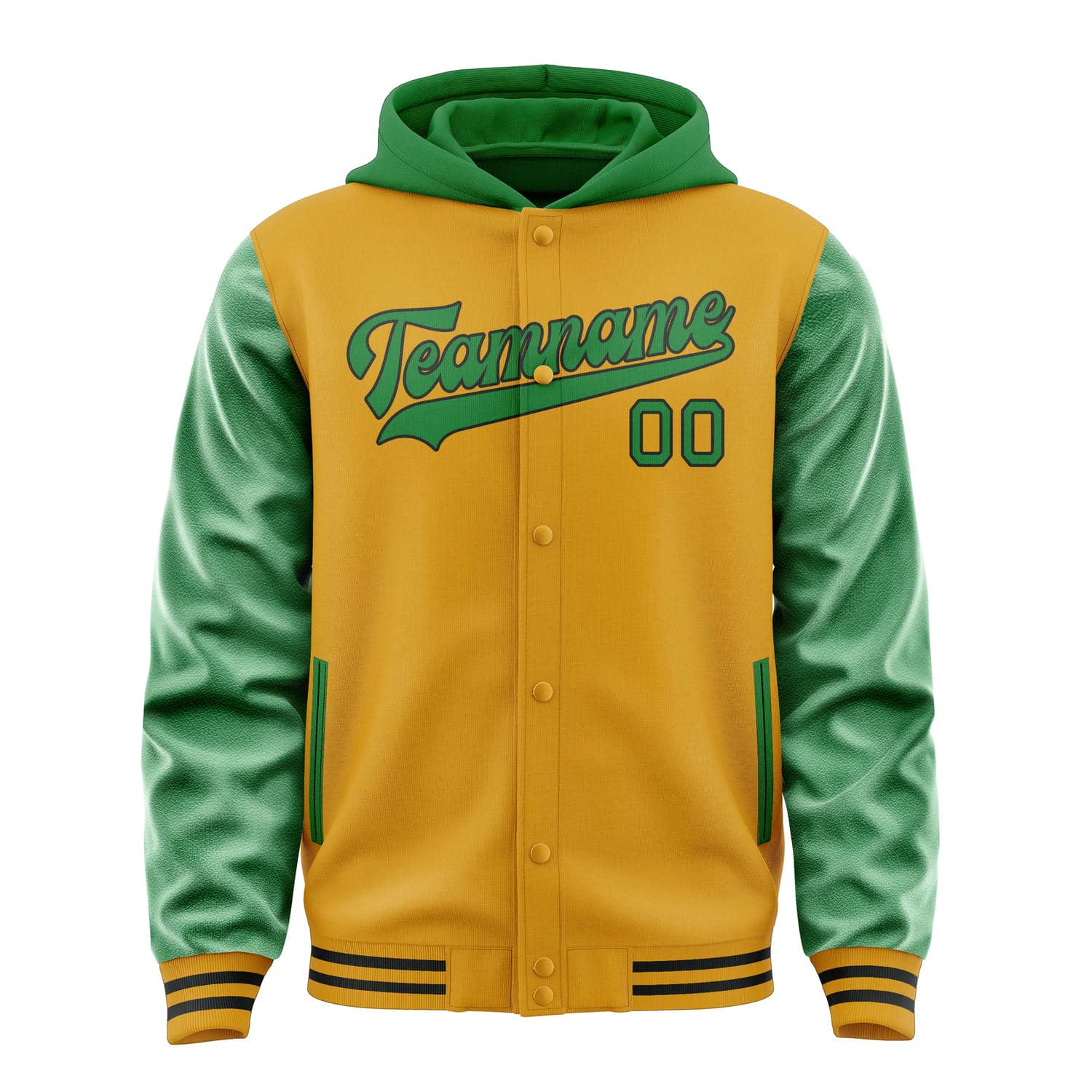 Custom Yellow Emerald Green Jacket