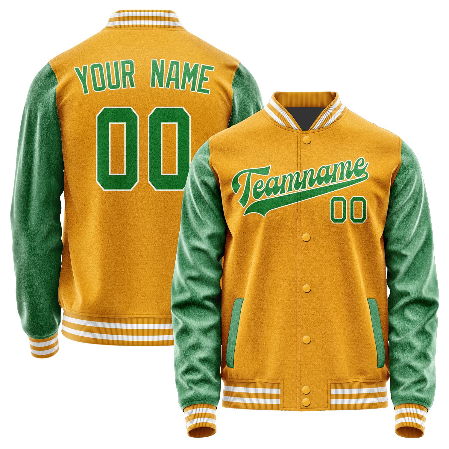 Custom Yellow Emerald Green Jacket JA1919241918B31824