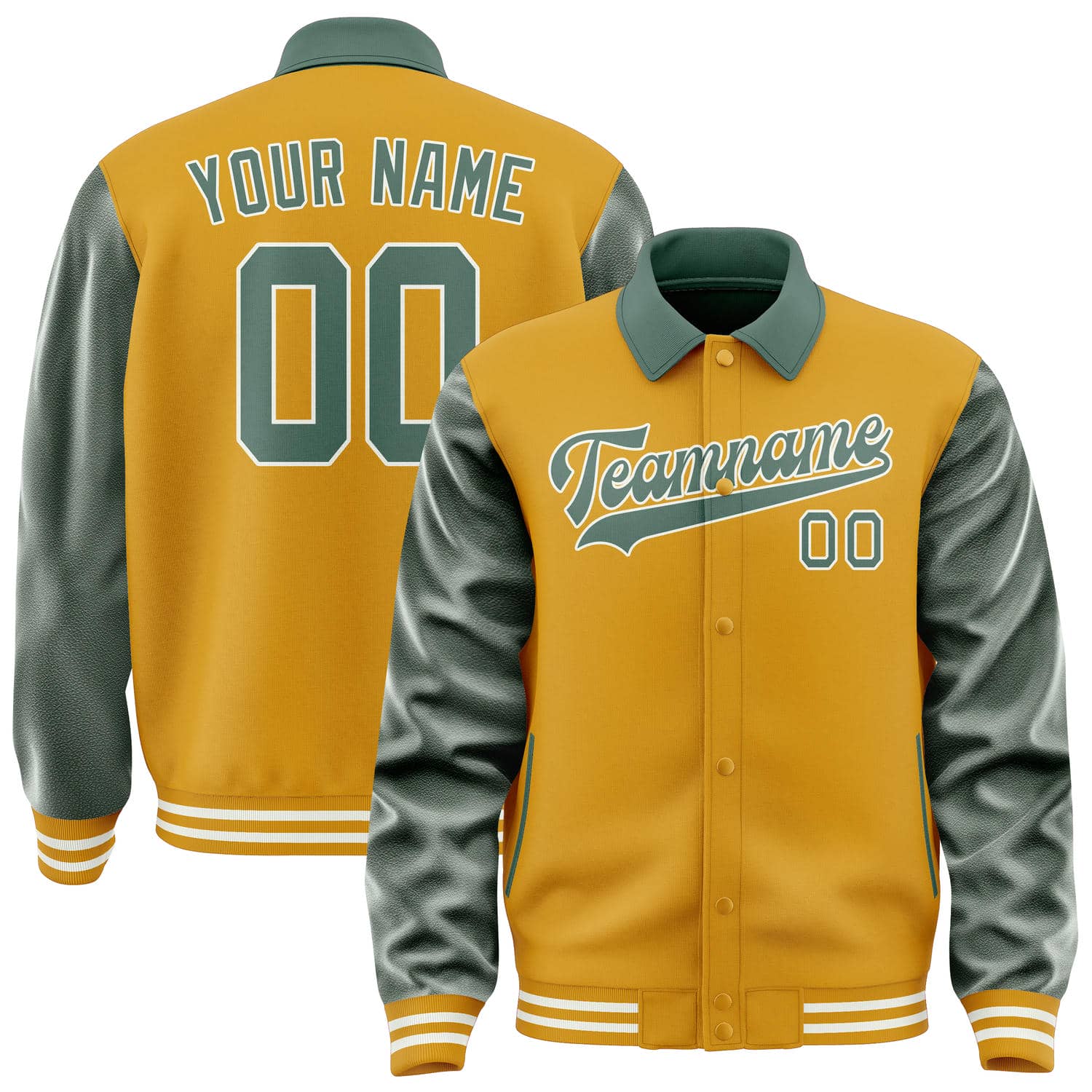 Custom Yellow Blue Green Jacket